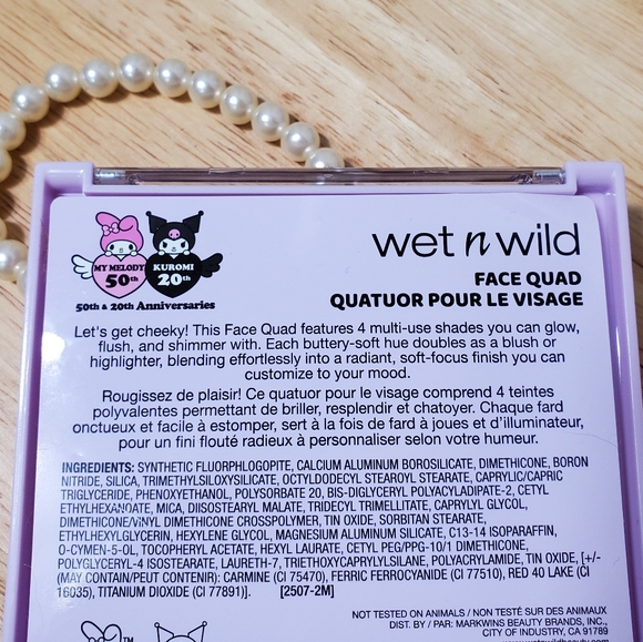 wet n wild Kuromi Eyeshadow Palette